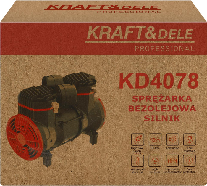 Motor compresor fara ulei 1500W 290L/min 8 bar (KD4078) [10]