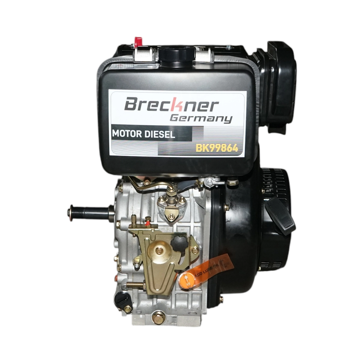 Motor diesel 10CP 186F, 418cc, turatie 3600rpm, ax rotund filetat 25.4mm, pornire sfoara DISUN08 (BK99864) [2]