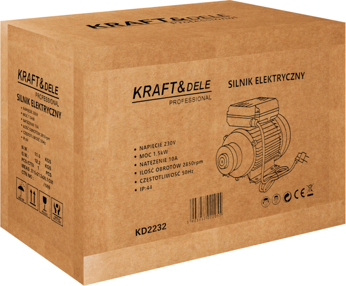 Motor electric 1.5kW 2850rpm 10A pentru compresor pompa ferastrau utilaje (KD2232) [14]