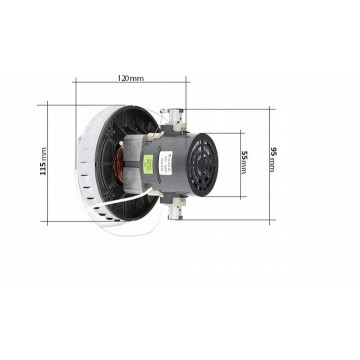 Motor electric 1200W cu bobinaj din cupru pentru aspirator industrial ER2000 (ER2000-M) [4]