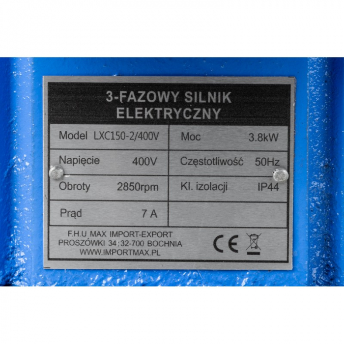 Motor electric 3.8kW trifazat 380V 400V 2850rpm trifazic compresor (LXC150-2400V) [8]