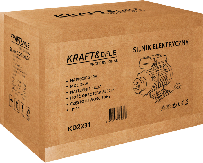Motor electric 3kW 2850rpm 18.3A 230V pentru compresor pompa ferastrau utilaje (KD2231) [16]