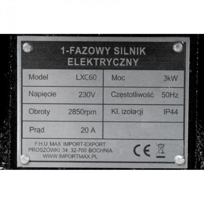 Motor electric 3kW 220V 230V 2850rpm  (LXC60) [8]