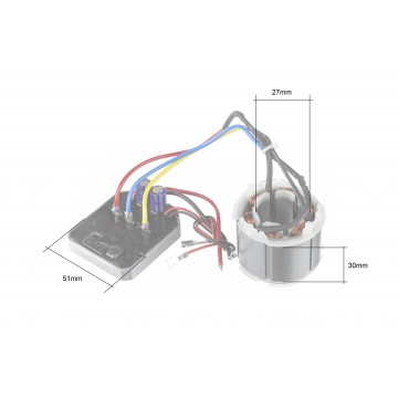 Motor fara perii pentru polizor pe acumulator (ALAGC125-1) [3]