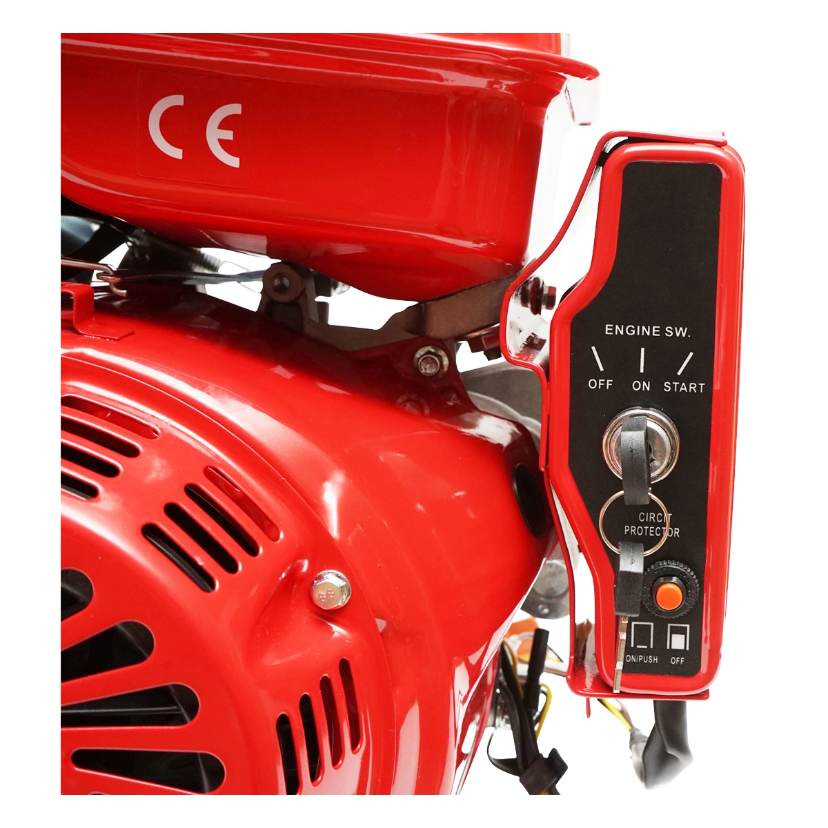 Motor pe benzina 13CP, 4 timpi, ax cu pana 25mm pornire cheie/sfoara, reductor priza (DISLH02) [7]