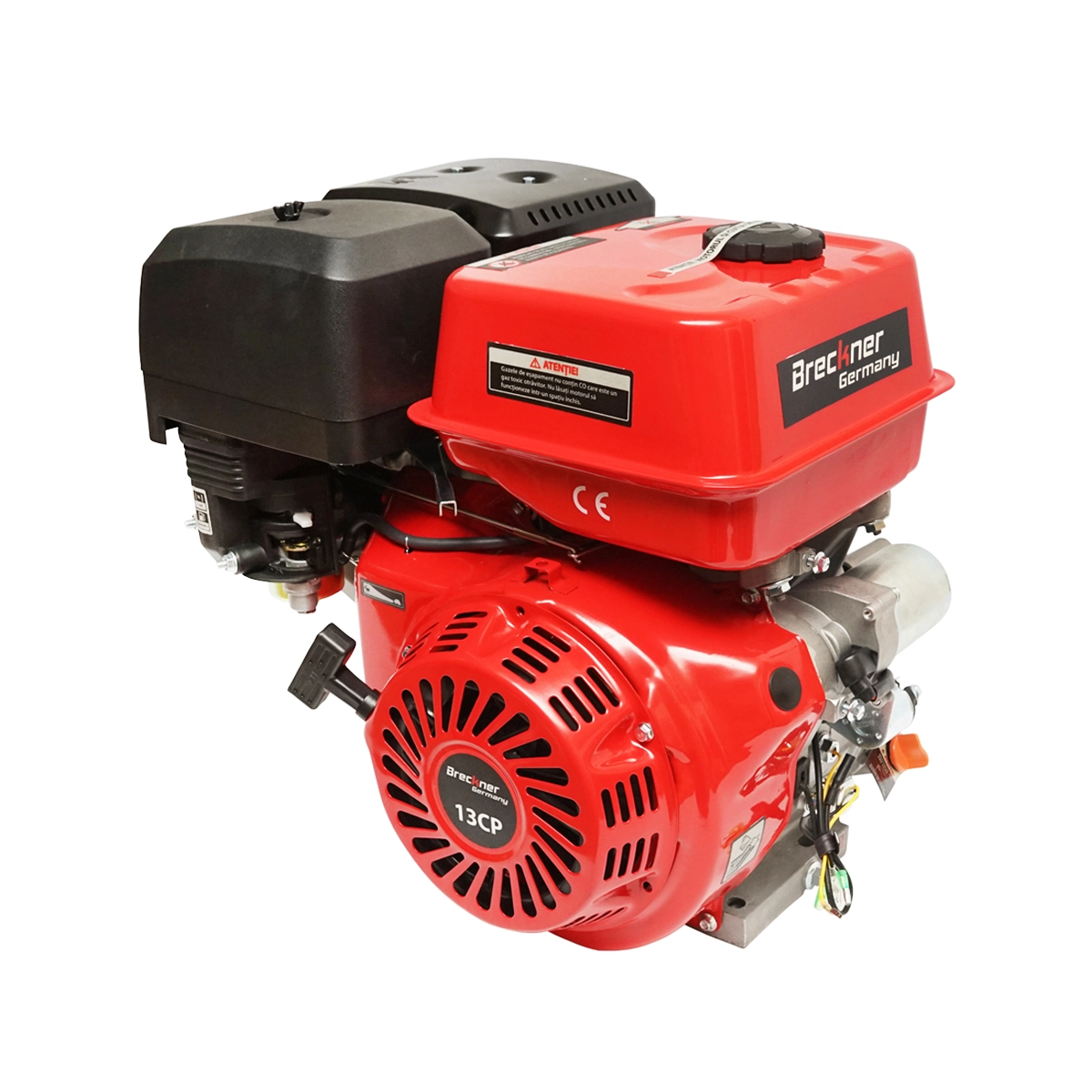 Motor pe benzina 13CP, 4 timpi, ax cu pana 25mm pornire cheie/sfoara, reductor priza (DISLH02) [2]