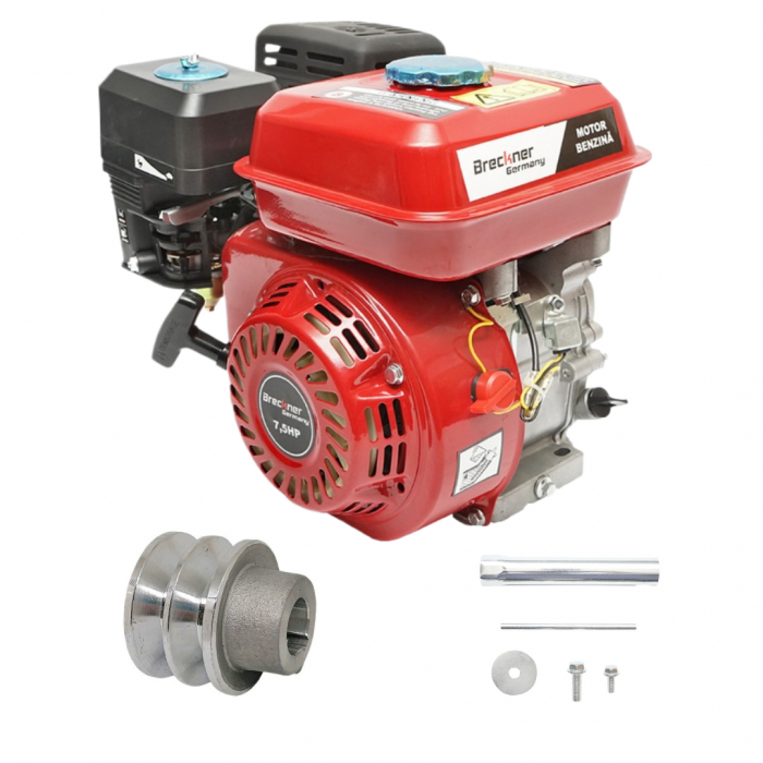 Motor pe benzina 4 timpi 7.5CP + fulie ax cu pana 20mm DISKH68 (BK98452) [1]