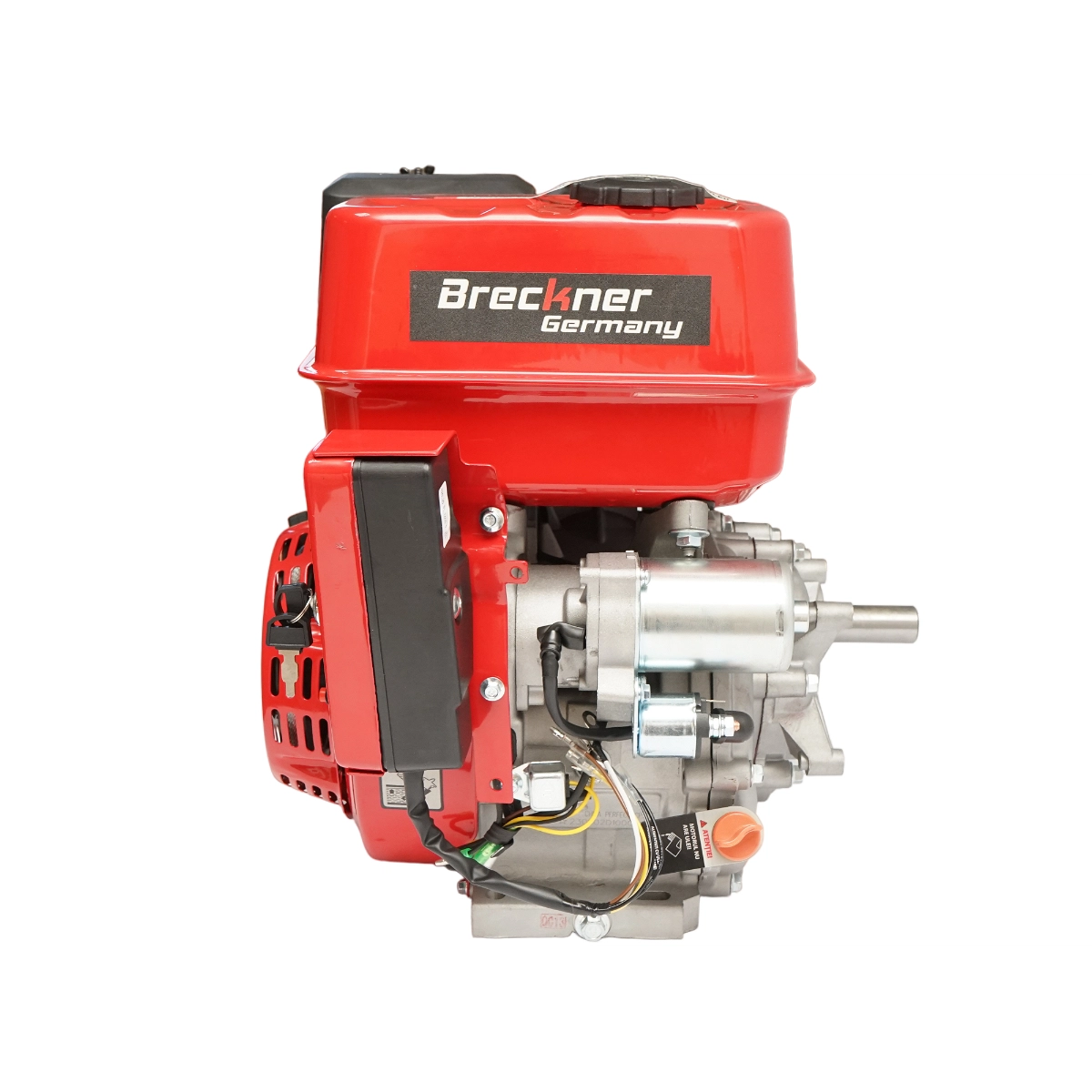 Motor pe benzina 9CP, 4 timpi, ax cu pana 25mm pornire cheie/sfoara, reductor priza DISLR18 (BK1321) [4]