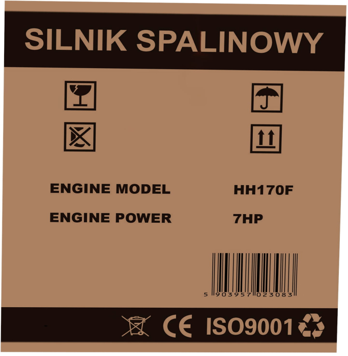 Motor termic 7 CP cu arbore 20 mm pentru utilaje si echipamente (KD638) [13]