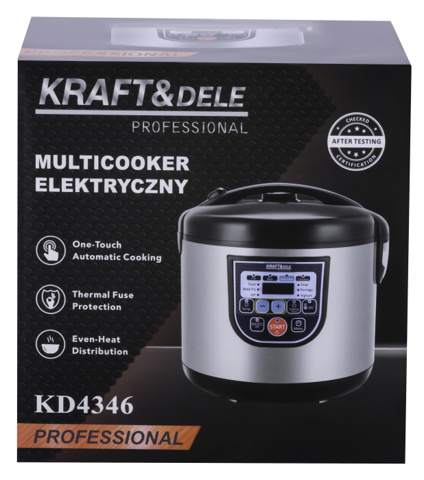 Multicooker electric 5 L, 1200 W, bol antiaderent, afisaj LED (KD4346) [14]