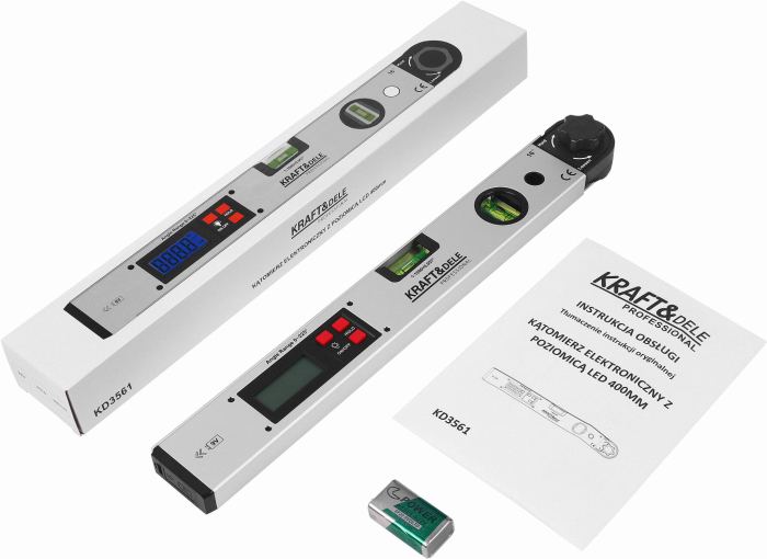 Nivela boloboc cu afisaj digital LCD 40cm (KD3561) [3]