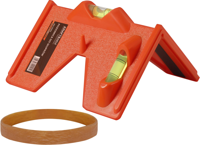 Nivela de colt pentru stalpi, cu 3 fiole si 4 magneti (KD10562) [3]