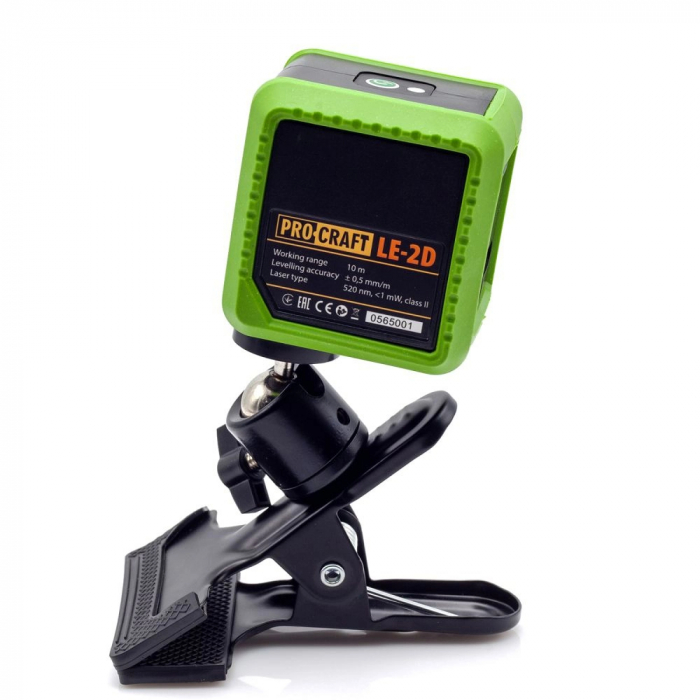 Nivela laser 10m + suport linii verzi (LE-2D) [5]