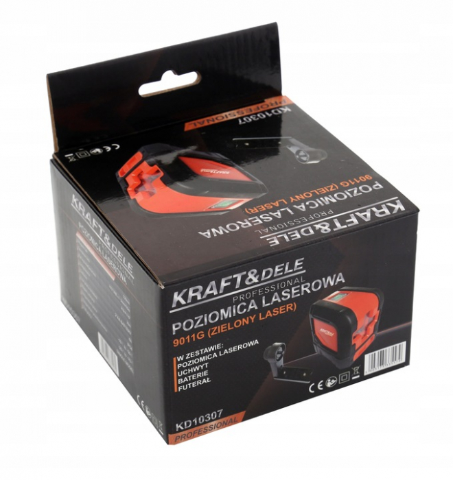 Nivela laser rotativ incrucisat  15m + suport si carcasa (KD10307) [2]