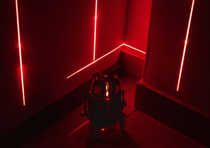 Nivela laser rotativ incrucisat 40m + suport si carcasa (RTPLK0037) [11]