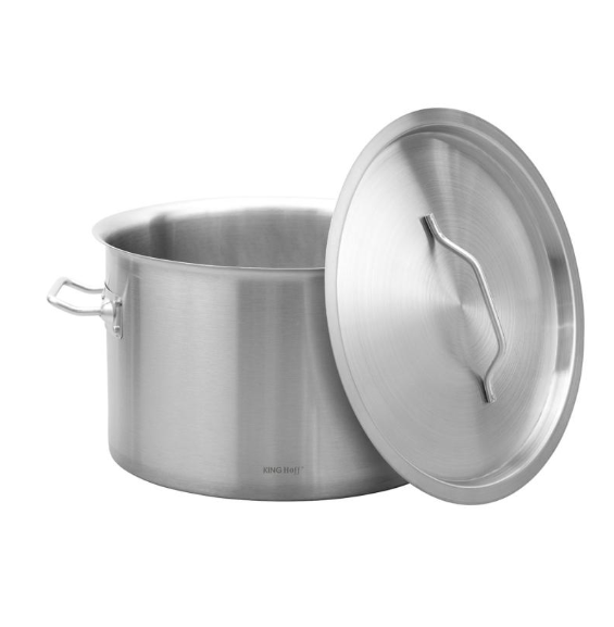 Oala catering inox 17L 32 cm cu capac si fund multistrat pentru inductie (KH-2023) [2]