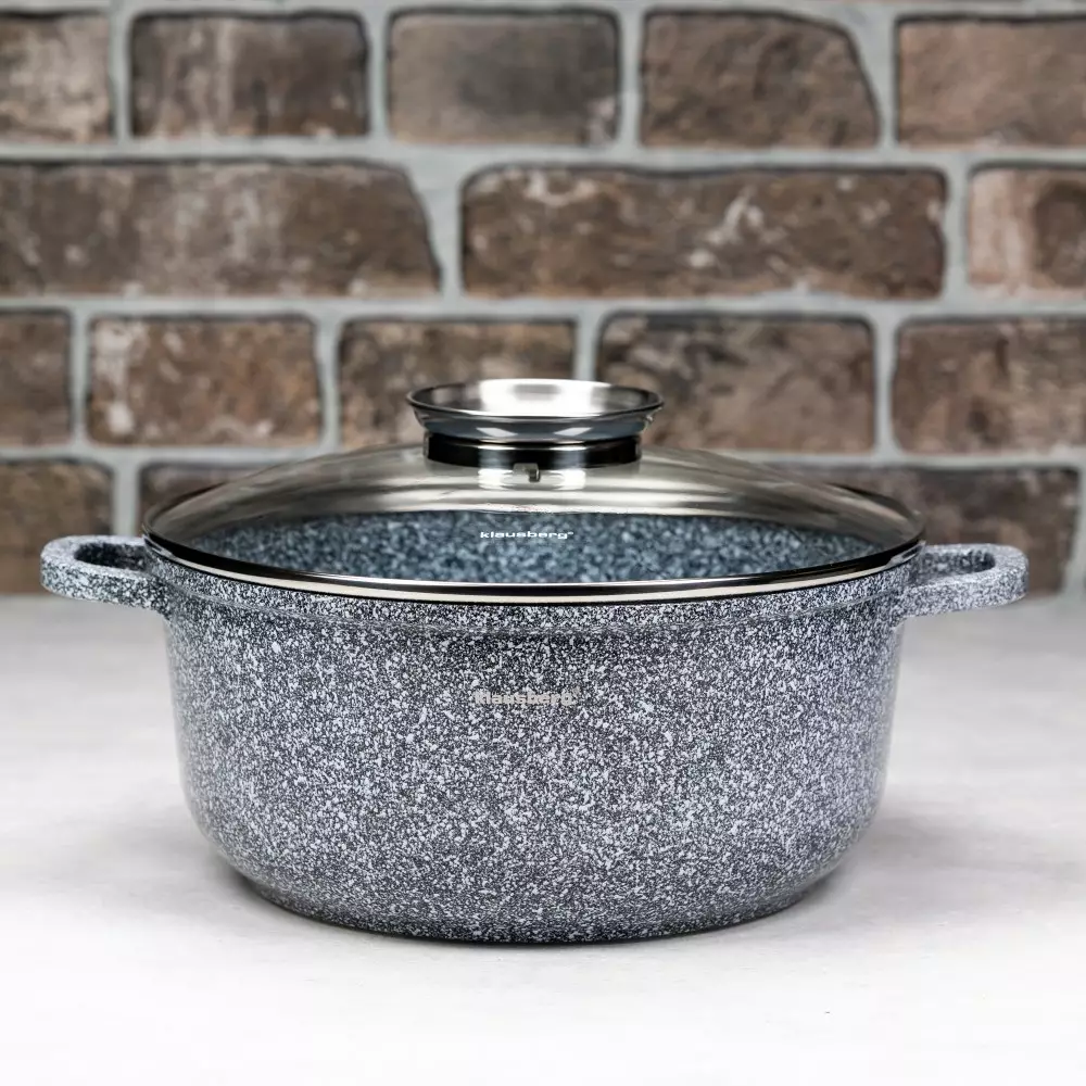 Oala cu capac din aluminiu 3.3 L 22 cm (KB-7521) [5]