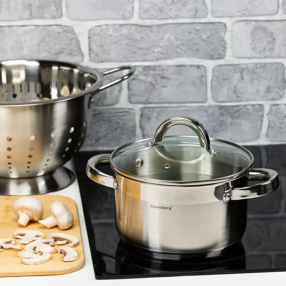 Oala cu capac din otel 1.8 L 16 cm (KB-7122) [3]