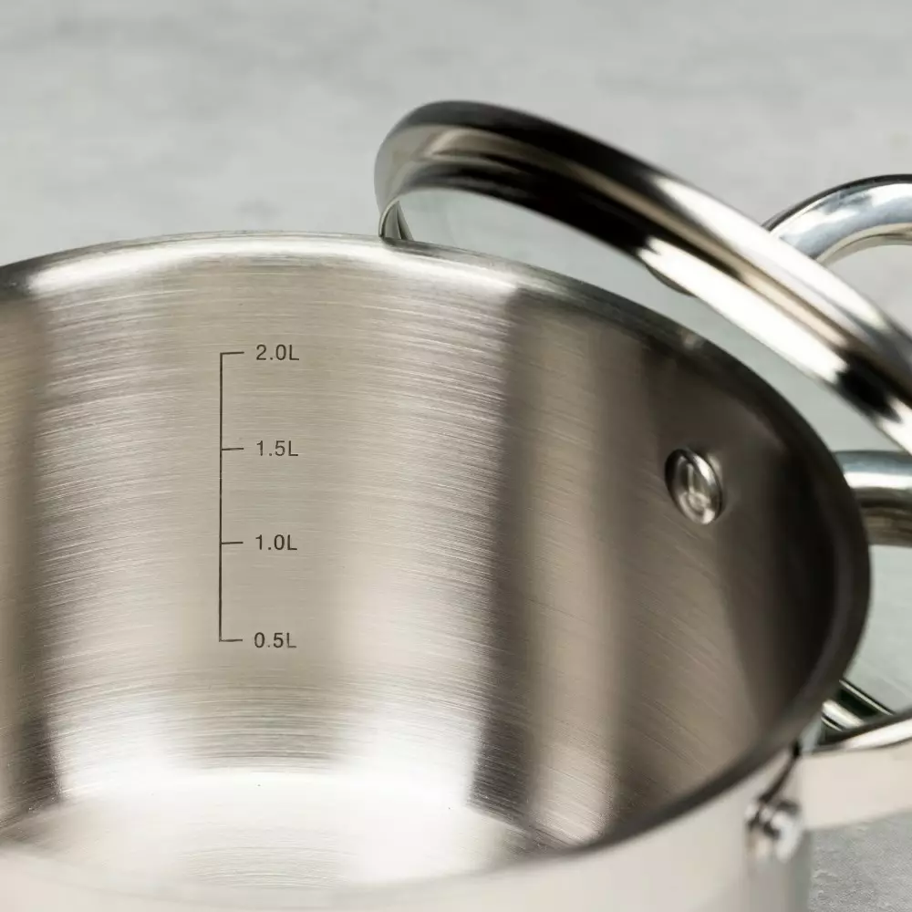 Oala cu capac din otel 2.6 L 18 cm (KB-7123) [4]