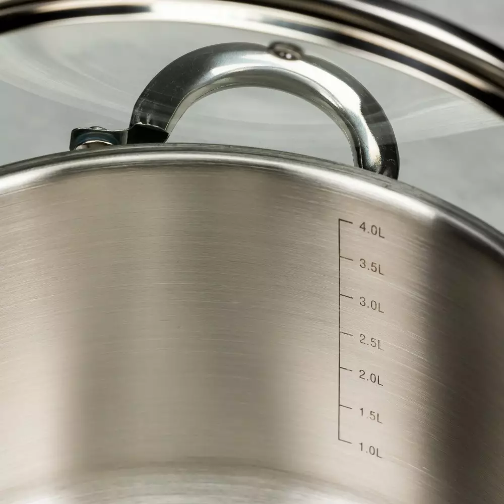 Oala cu capac din otel 4.6 L 22 cm (KB-7125) [4]