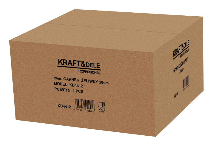 Oala din fonta 26 cm cu capac 2 in 1, tigaie reversibila pentru paine friptura si gatit la cuptor (KD4412) [14]