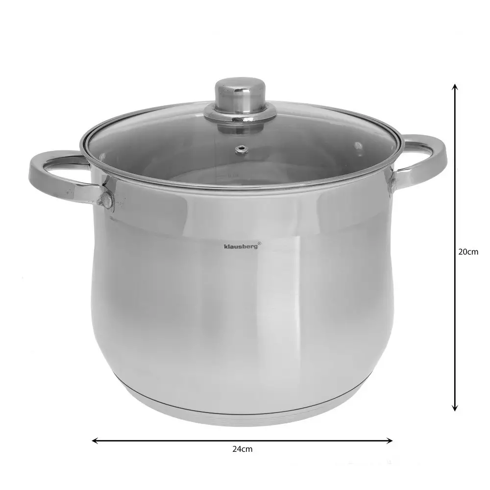 Oala din otel inoxidabil, diametru 24 cm, capacitate 8.6 l (KB-7163) [2]