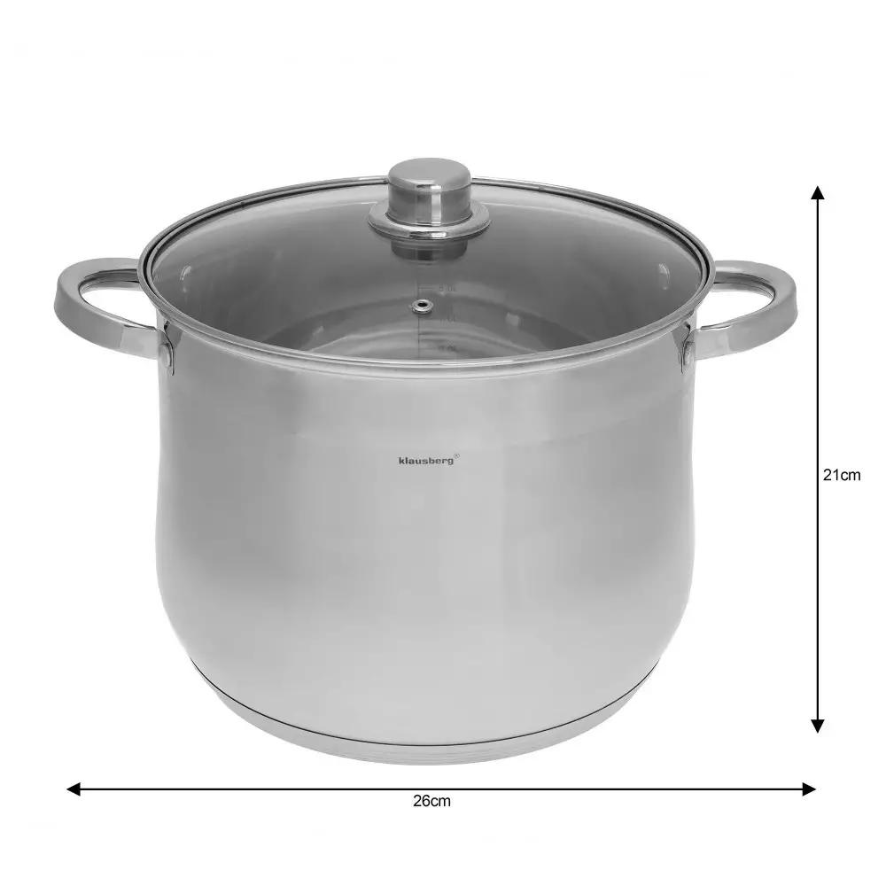 Oala din otel inoxidabil, diametru 26 cm, capacitate 10.7 l (KB-7164) [2]