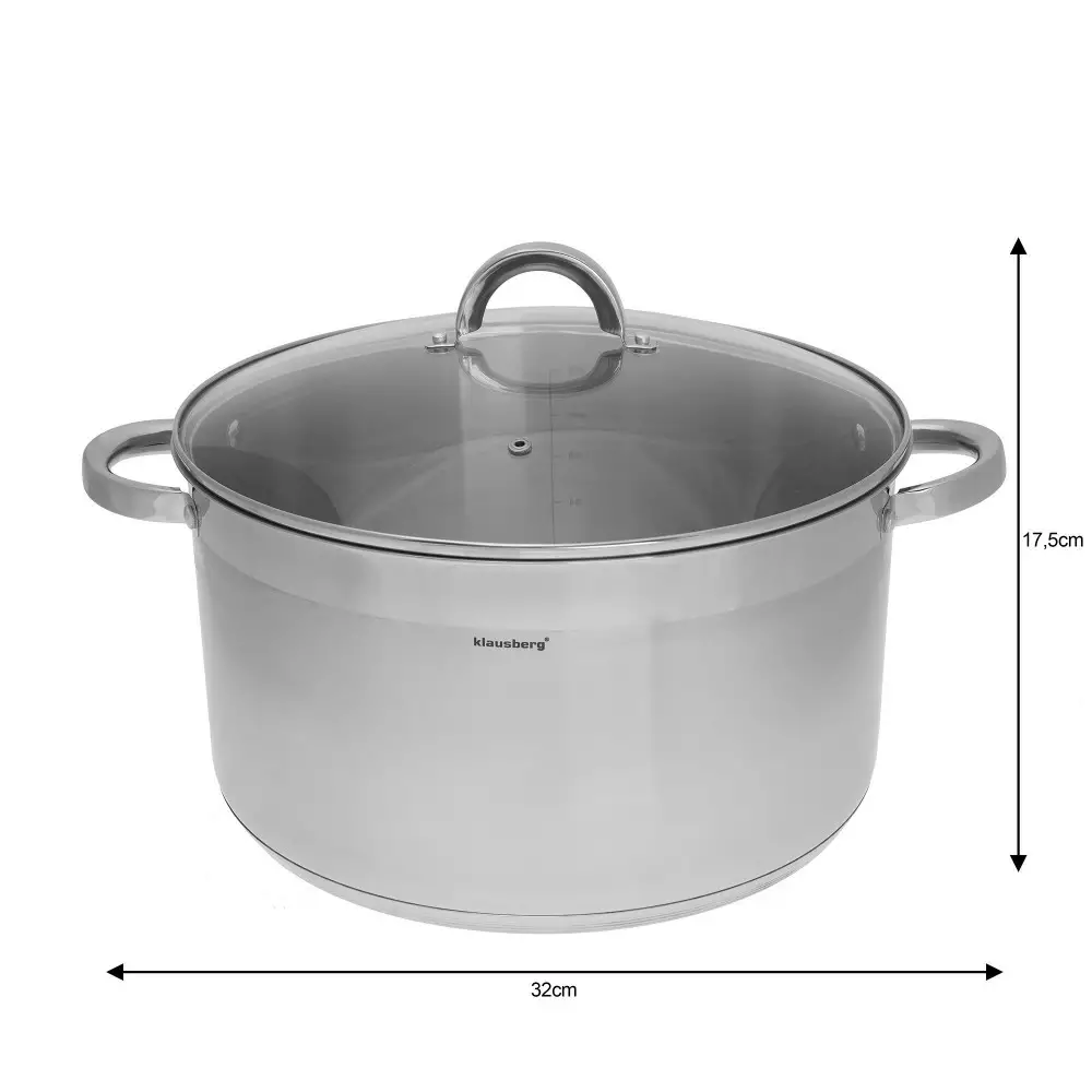 Oala din otel inoxidbil 14L, 32 cm (KB-7130) [2]