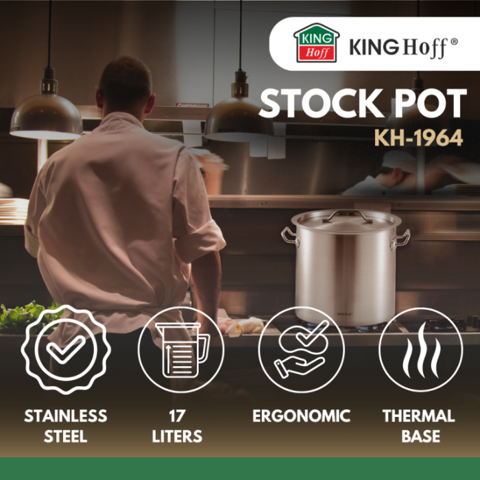 Oala inalta volum mare 33 l din otel inoxidabil 35 cm (KH-1964) [13]