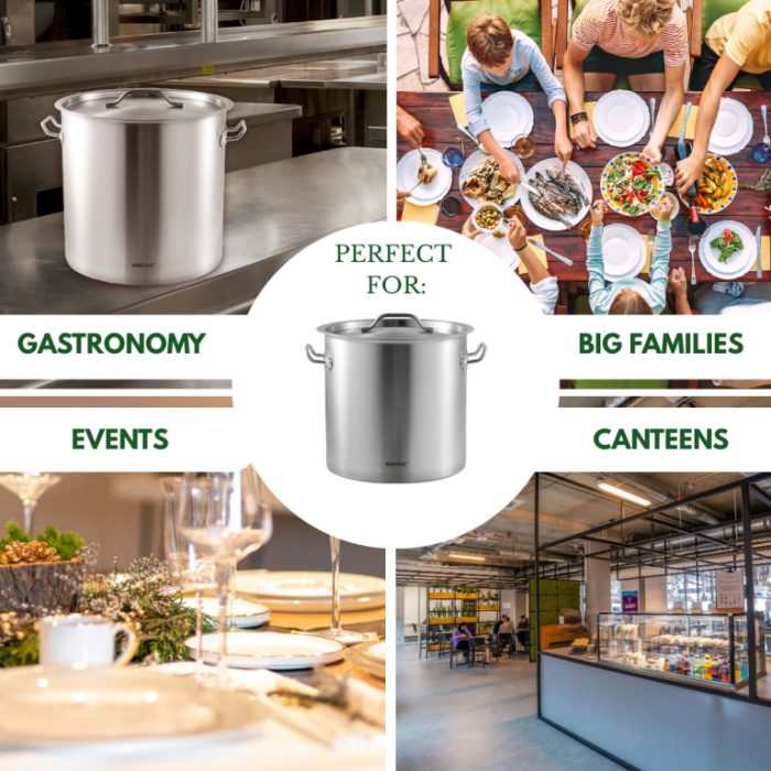 Oala inalta volum mare 33 l din otel inoxidabil 35 cm (KH-1964) [7]