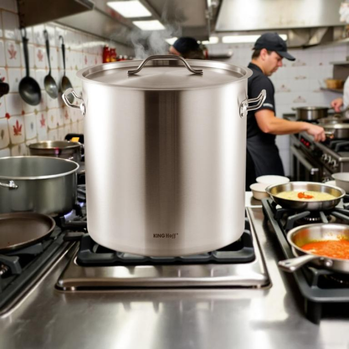 Oala inalta volum mare 50 l din otel inoxidabil 40 cm (KH-1966) [8]