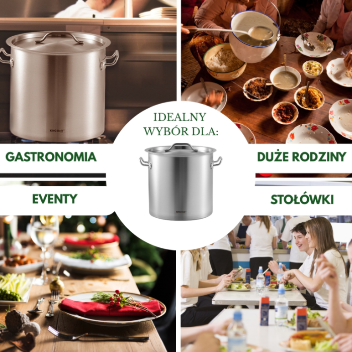 Oala inalta volum mare 98 l din otel inoxidabil 50 cm (KH-1968) [6]