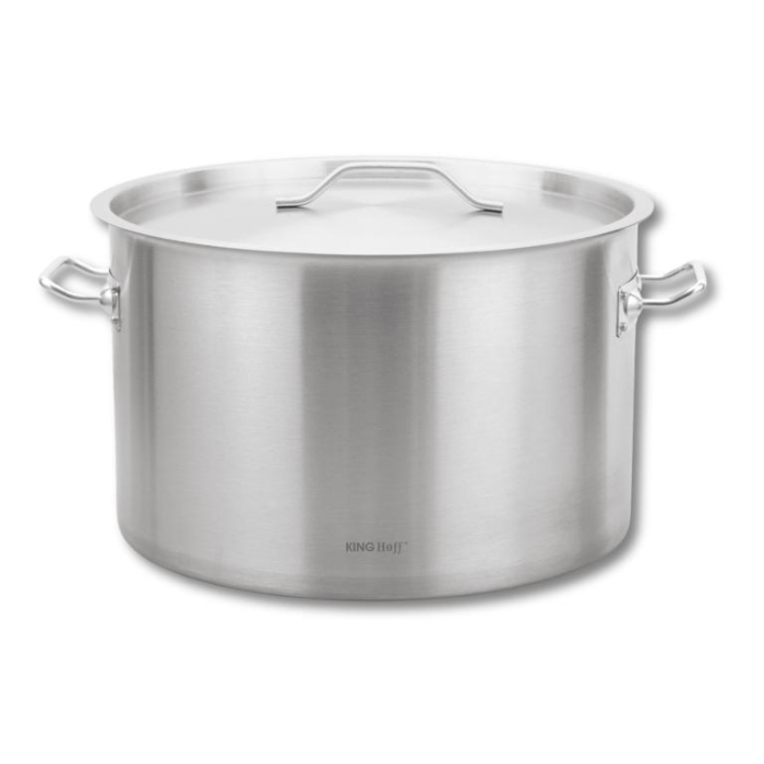 Oala inox 32L Ø40 cm cu capac metalic si baza inductie pentru uz profesional si casnic (KH-2026) [16]