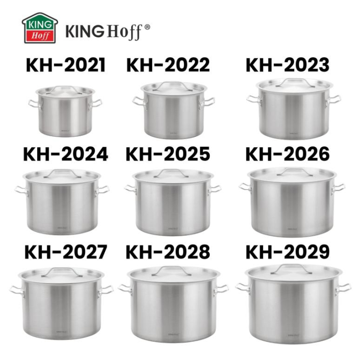 Oala inox 32L Ø40 cm cu capac metalic si baza inductie pentru uz profesional si casnic (KH-2026) [7]