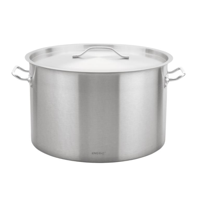 Oala inox 83L Ø55 cm cu capac metalic si baza inductie pentru uz profesional si catering (KH-2029) [8]