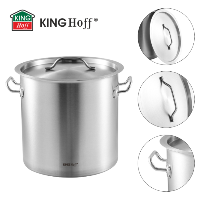 Oala pentru fierbere din otel inoxidabil, diametru 30 cm, capacitate 21 l (KH-1962) [4]