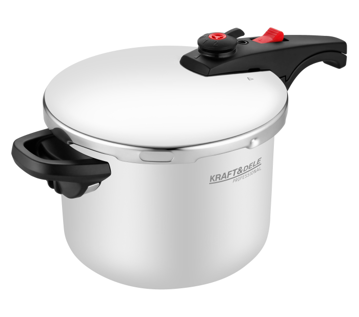 Oala sub presiune inox 8L 22 cm cu 7 sisteme de siguranta pentru gatit rapid (KD4297) [7]