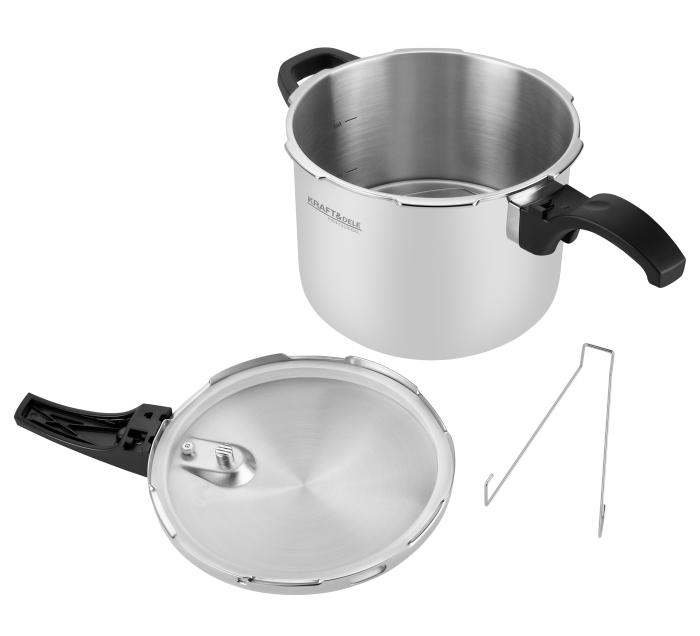Oala sub presiune inox 8L 22 cm cu 7 sisteme de siguranta pentru gatit rapid (KD4297) [8]
