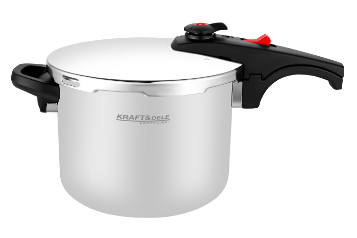 Oala sub presiune inox 8L 22 cm cu 7 sisteme de siguranta pentru gatit rapid (KD4297) [4]