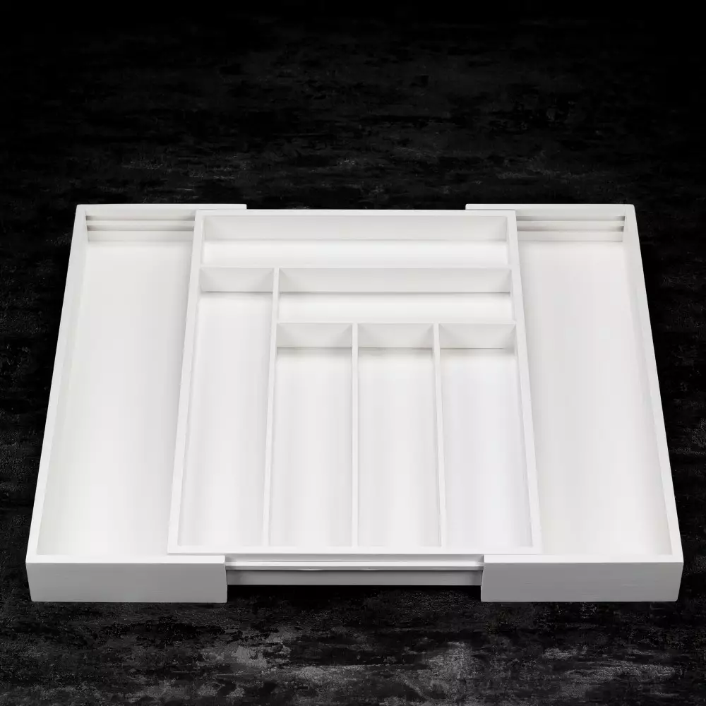 Organizator de sertare din bambus alb 52x43x5cm (KH-1748) [5]