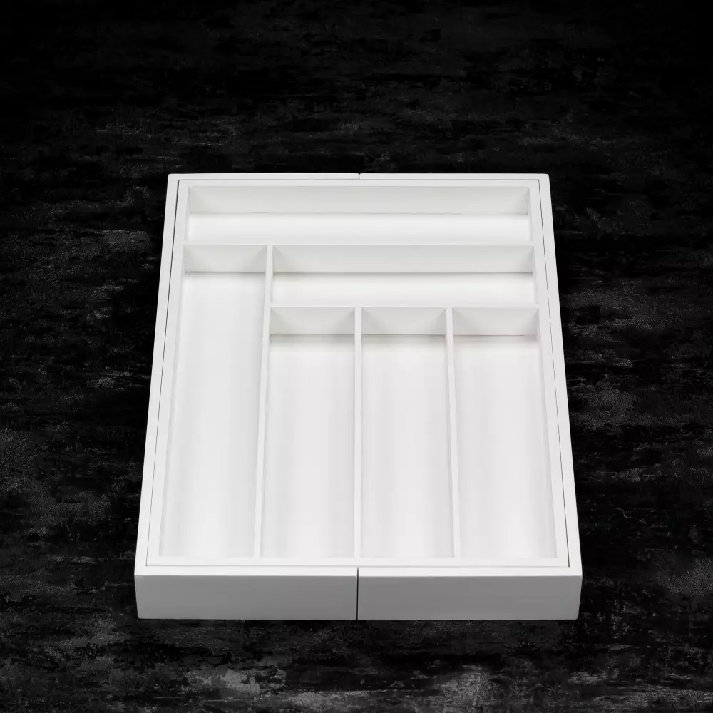 Organizator de sertare din bambus alb 52x43x5cm (KH-1748) [4]