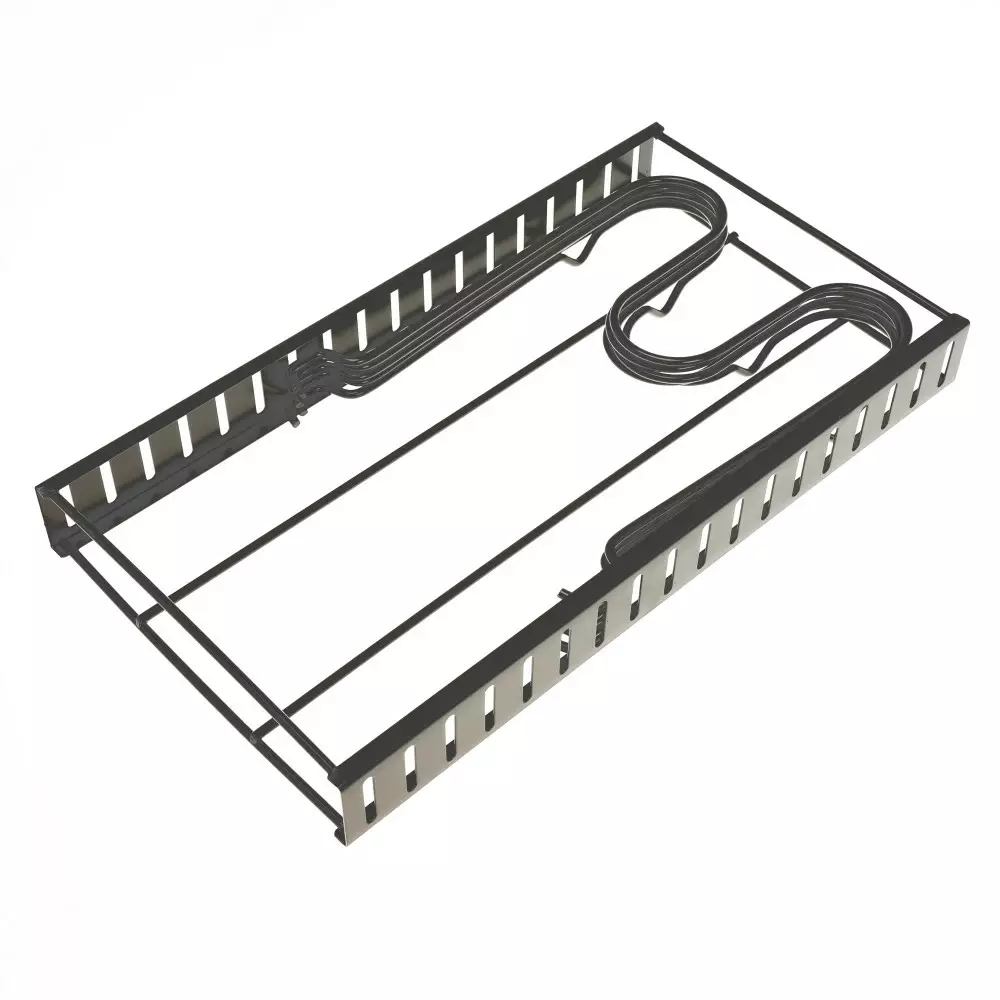 Organizator pentru capace tigai si oale negru cu rafturi reglabile (KH-1639) [4]