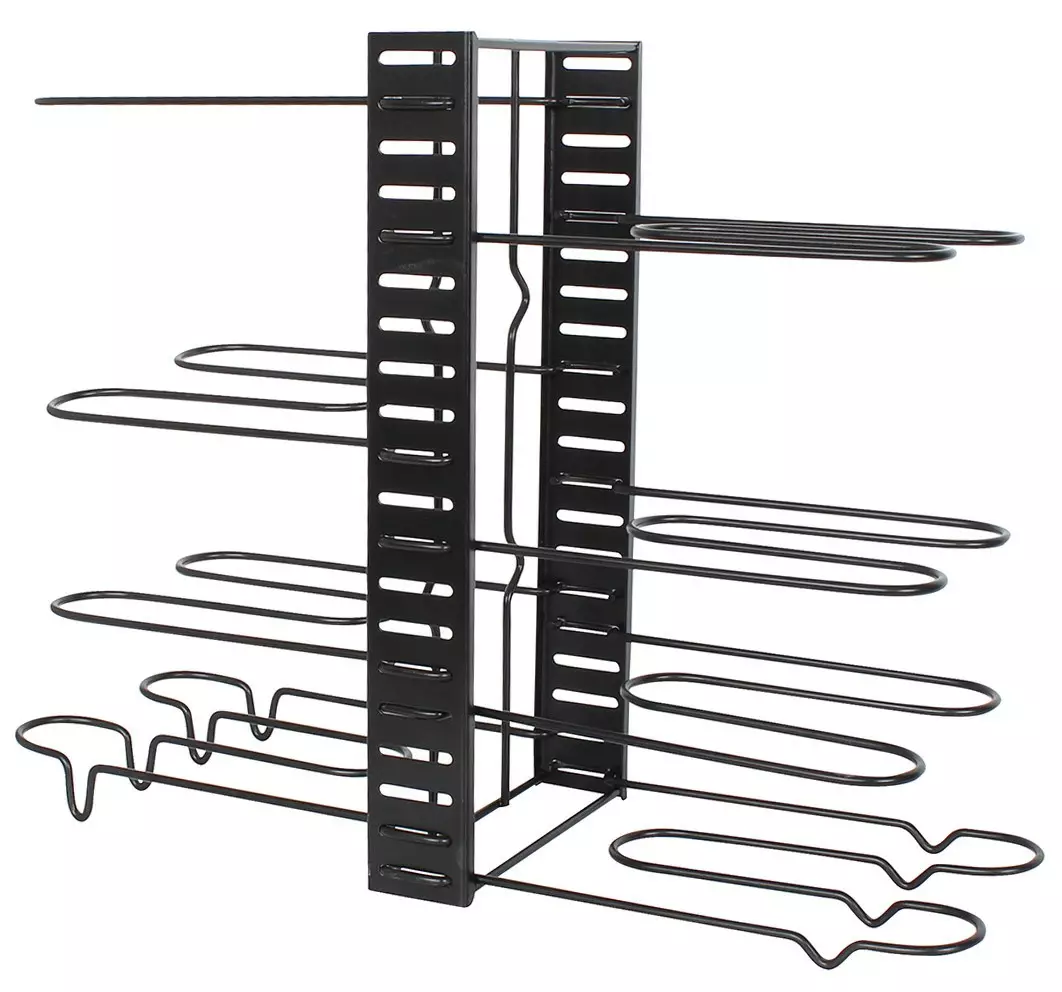 Organizator pentru capace tigai si oale reglabil negru (KH-1640) [2]