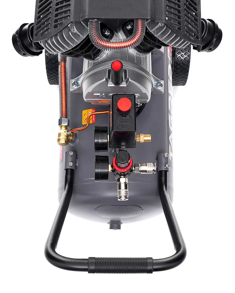 Compresor aer comprimat 50L 2 pistoane 10 bar + set 5 accesorii pneumatice + ulei compresor (TA365+PNEUM5PCS+EFT-6093) [4]