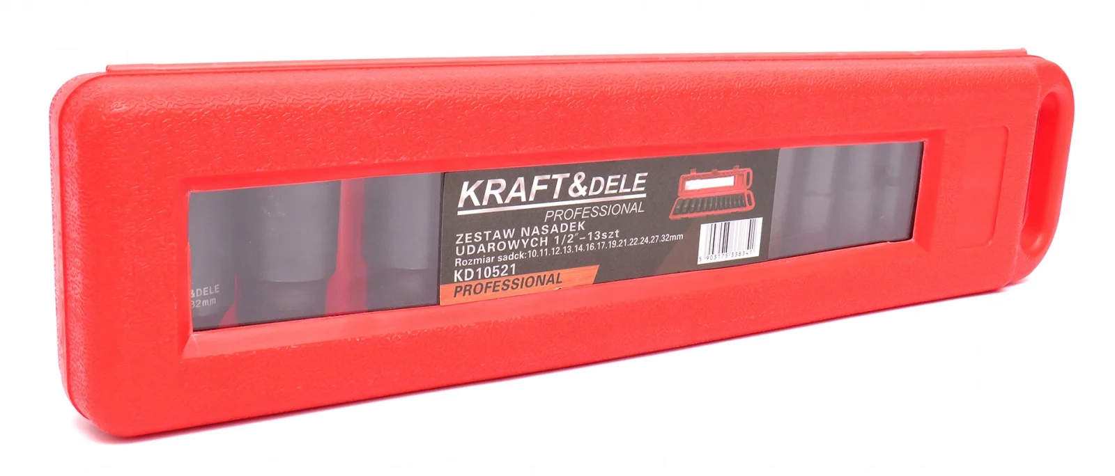 Pachet cric pneumatic 3.5T + trusa 13 chei tubulare lungi impact 1/2 10-32mm (14308+KD10521) [8]