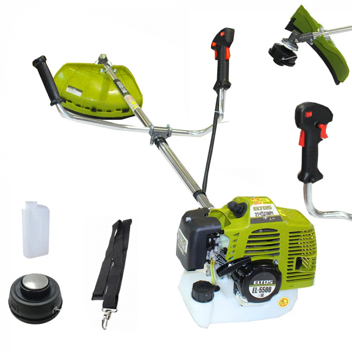 Pachet motocoasa si drujba motofierastrau benzina 4.7CP + 15accesorii (EL5200+EL5500+15) [2]