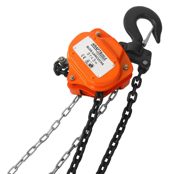 Palan manual troliu cu lant si clichet 3T 3m (KD3501) [3]