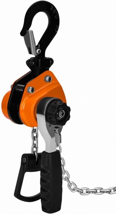 Palan troliu macara scripete manual 500kg cu parghie si lant 4m (KD3504) [6]