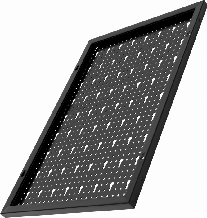 Panou metalic organizator scule 120x60 cm, perforat, montare perete, cu suporturi si carlige (KD11895) [13]