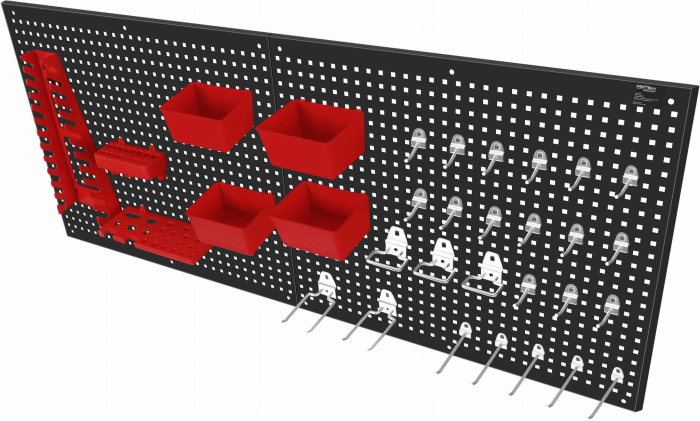 Panou metalic scule 112x45 cm cu suporturi si carlige pentru organizare atelier (KD11897) [7]